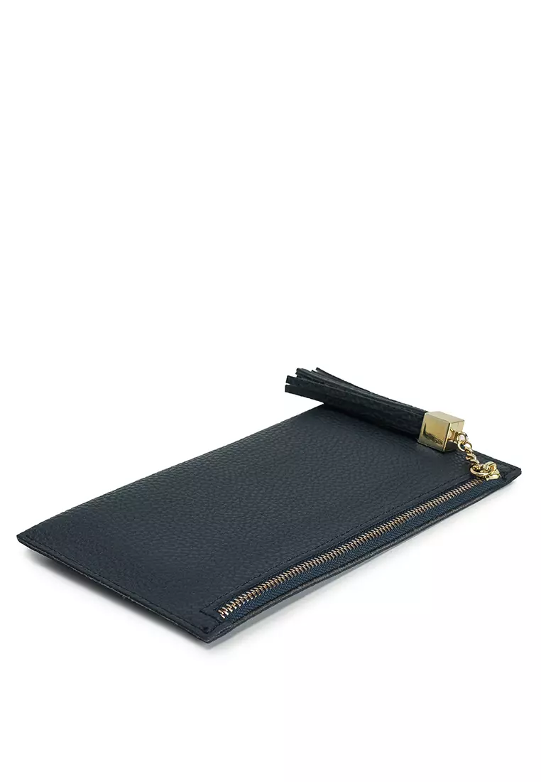 Pebbled Pouch With Card Holder