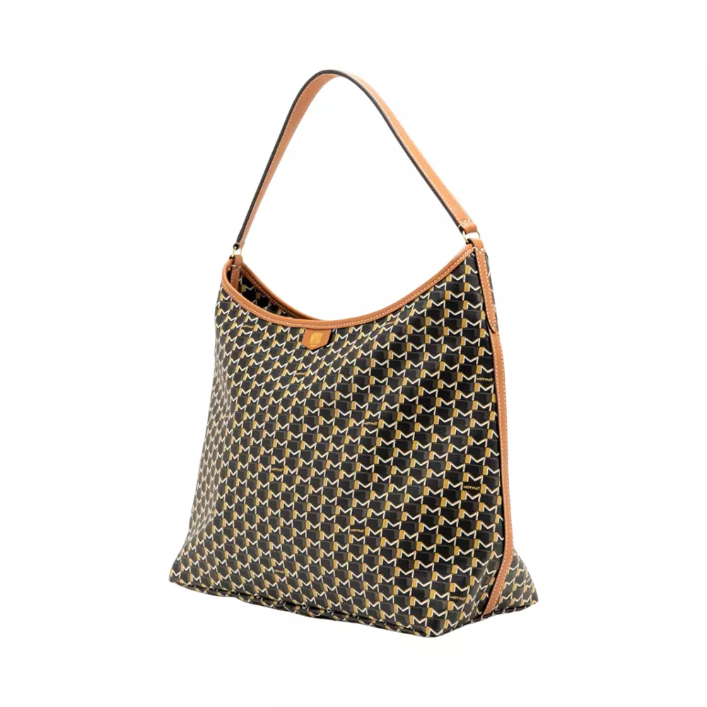 M Hobo Bag Black Tan