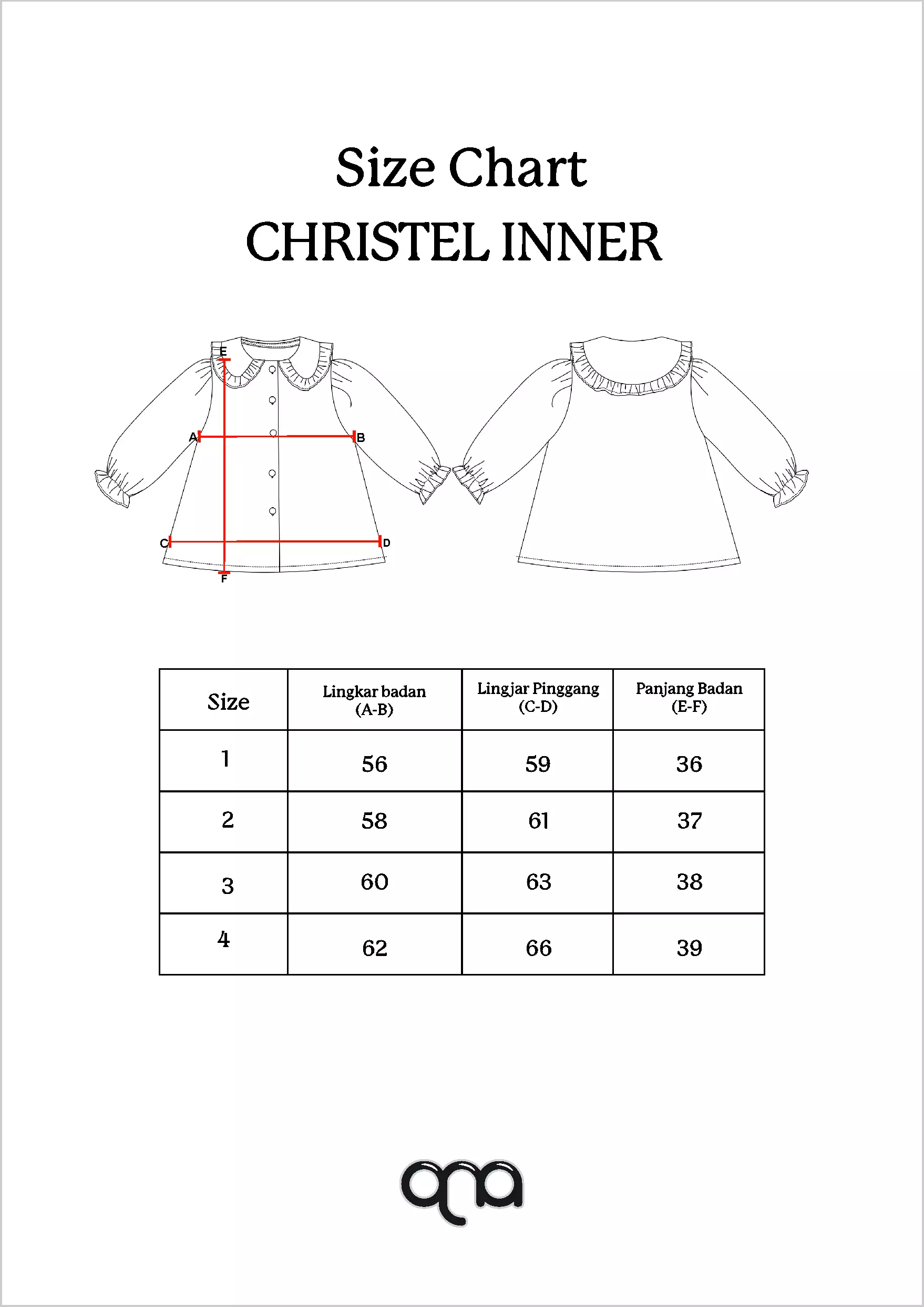 Qna Girl Christel Overall Dress Pendek Anak Abu Motif Kotak
