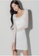 Crystal Korea Fashion white South Korea's new white light and thin see-through party date dress D80D8AA4E4D896GS_6