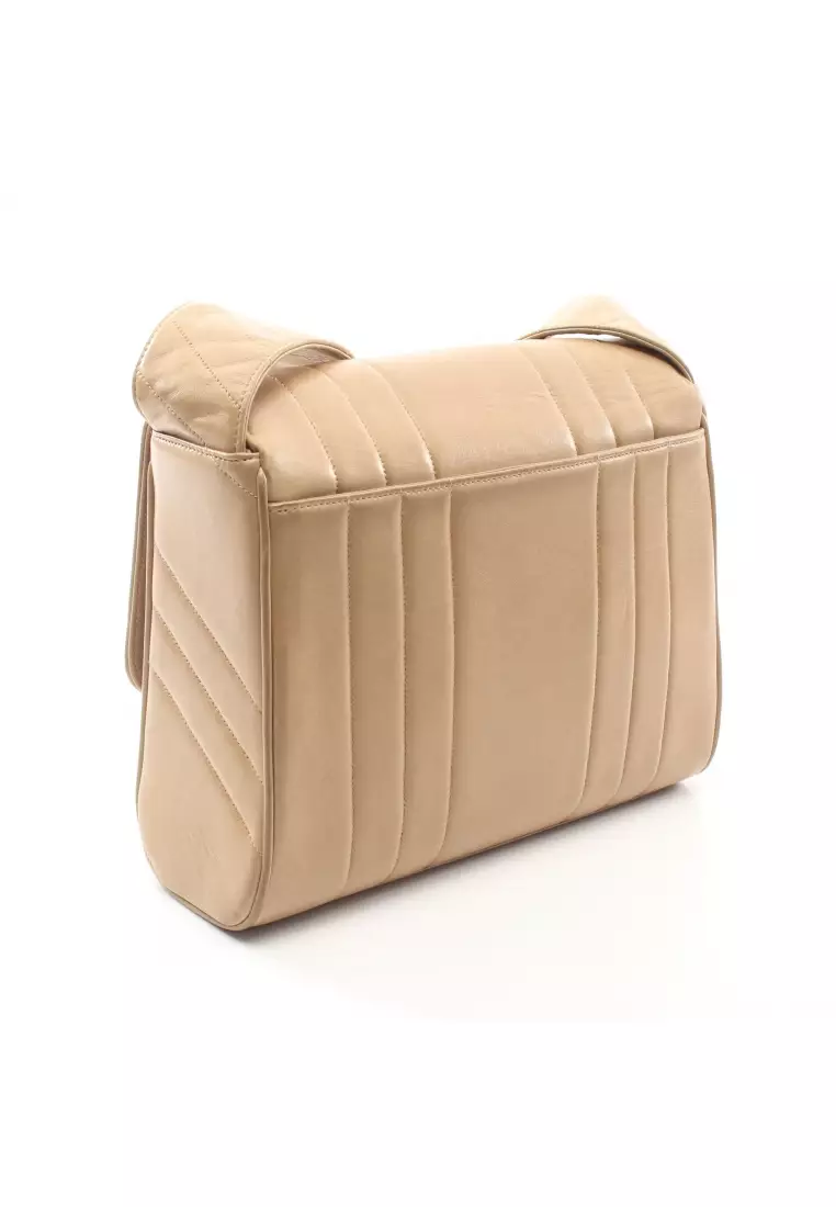 Buy Chanel Pre-loved CHANEL mademoiselle Shoulder bag lambskin beige gold  hardware 2023 Online