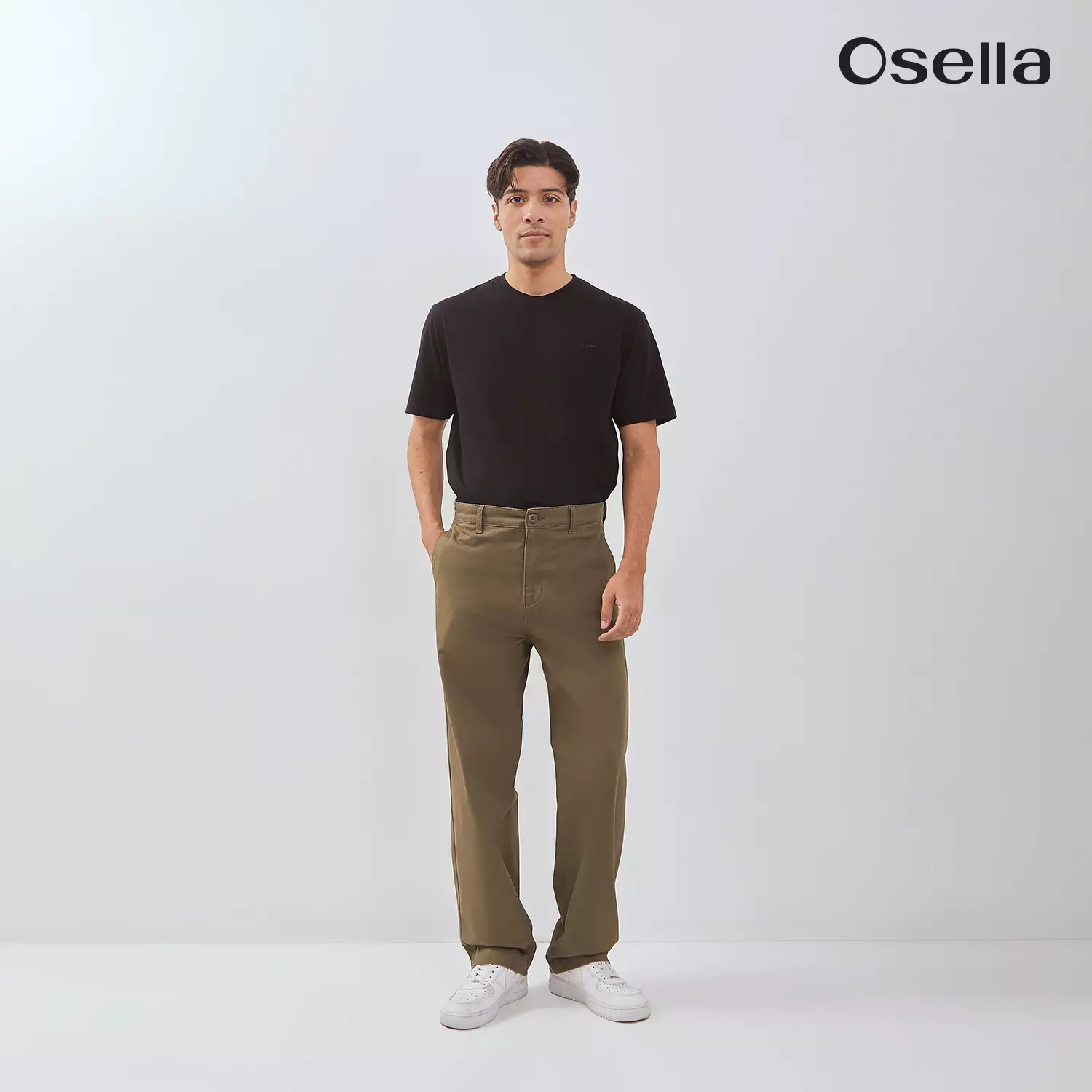 Osella Fred Loose Fit Trousers 208P660177 | Celana Panjang Chinos Pria