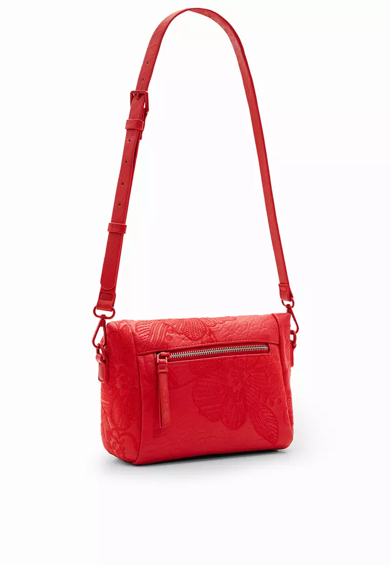 Red on sale floral bag