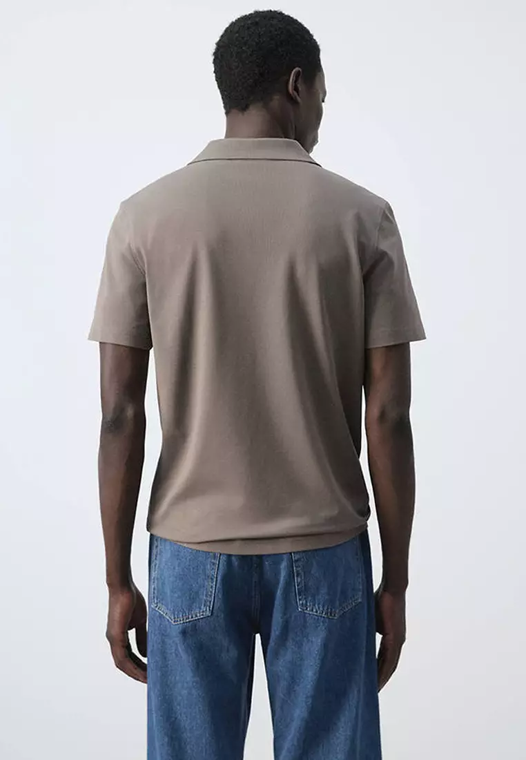 Slim Fit Piqué Polo Shirt