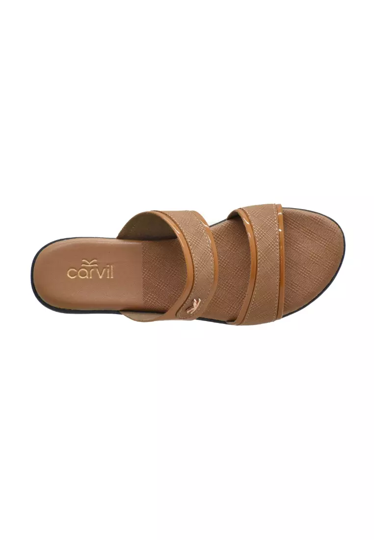 Carvil Sandal Wanita Elisa-02 L Dark Cream