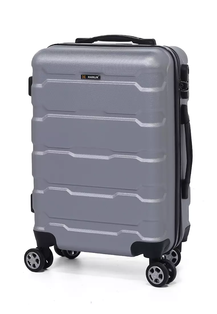 Carlton Koper Hardcase Unisex Size 20 Inch Tas Travel Combination Lock Large Compartment Material ABS+PVC Coated ORIGINAL - Gray