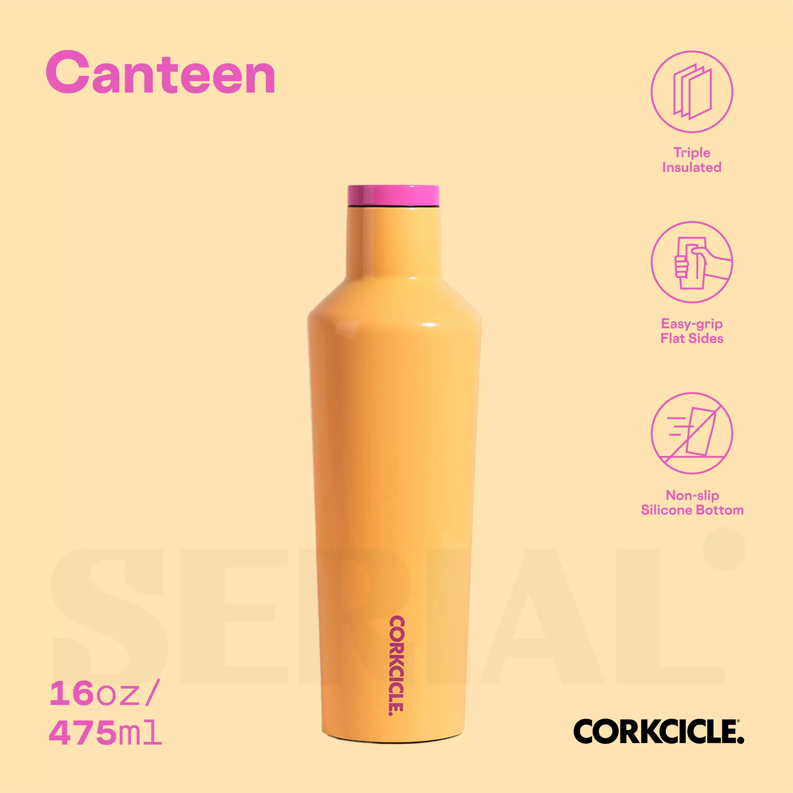 CORKCICLE Canteen 16oz - Toucan Jams