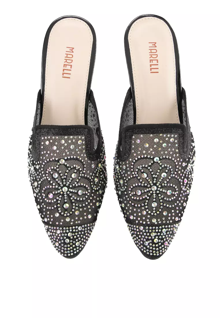 Lotuna Sandal Slop Wanita pesta