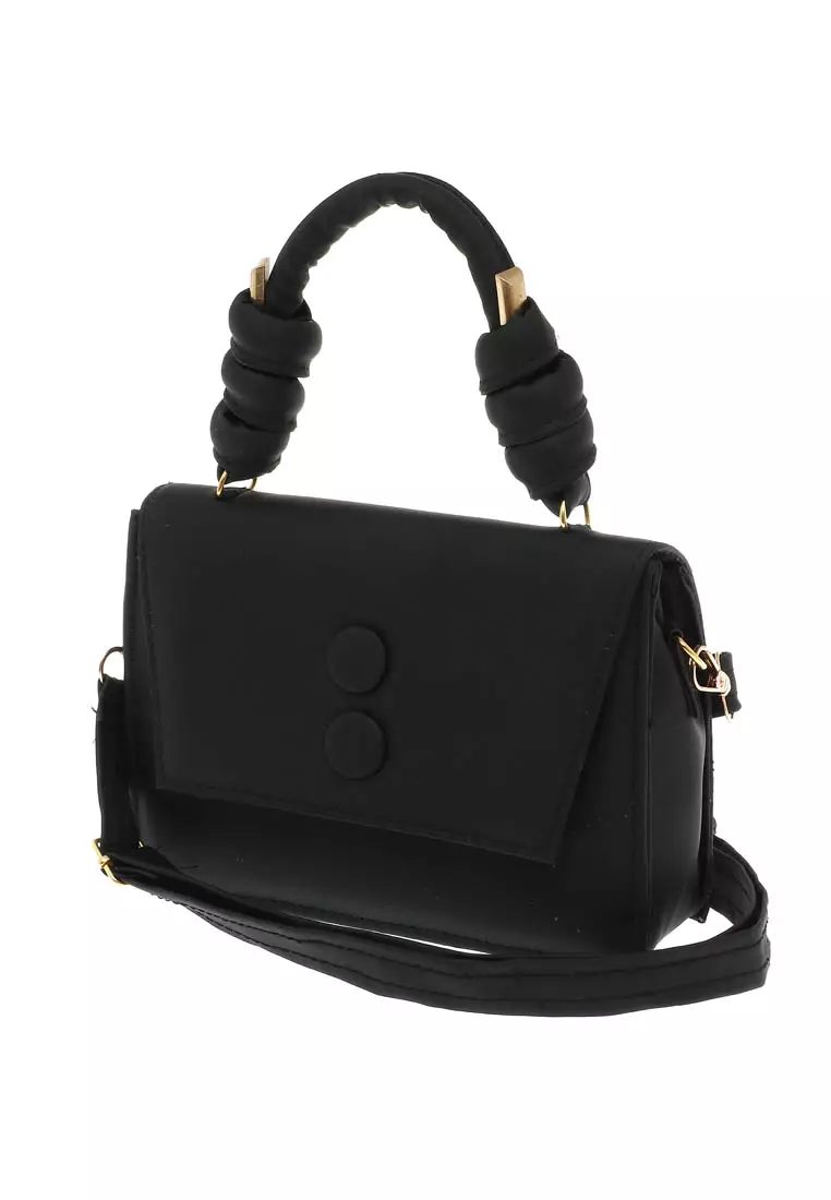 Radia Tas Slempang Wanita Casual Slingbag Plain High Quality Premium - Black
