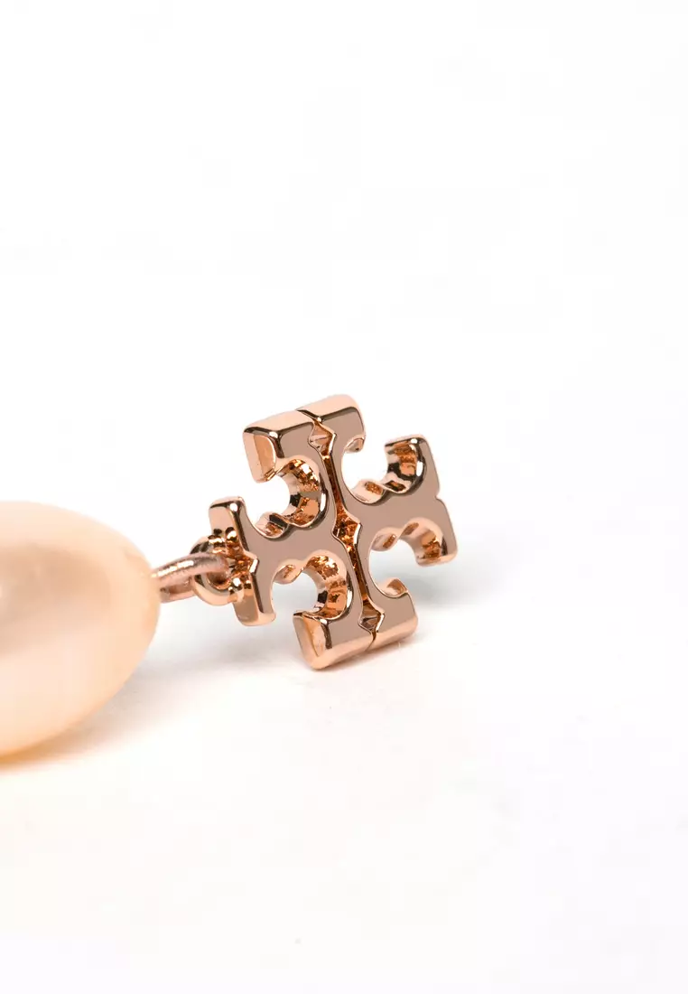 Tory Burch Kira Crystal Pearl Drop Earrings - Gold, Rose Gold, Silver -  Luxe Time