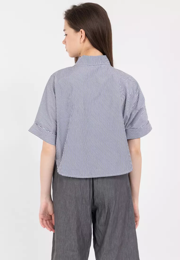 Cassandra Crop Polo Top