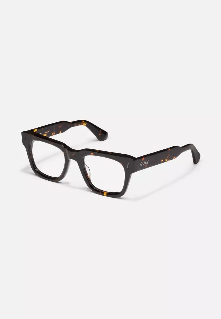 QUAY Exec 50mm Optical Eyeglasses - Dark Tort