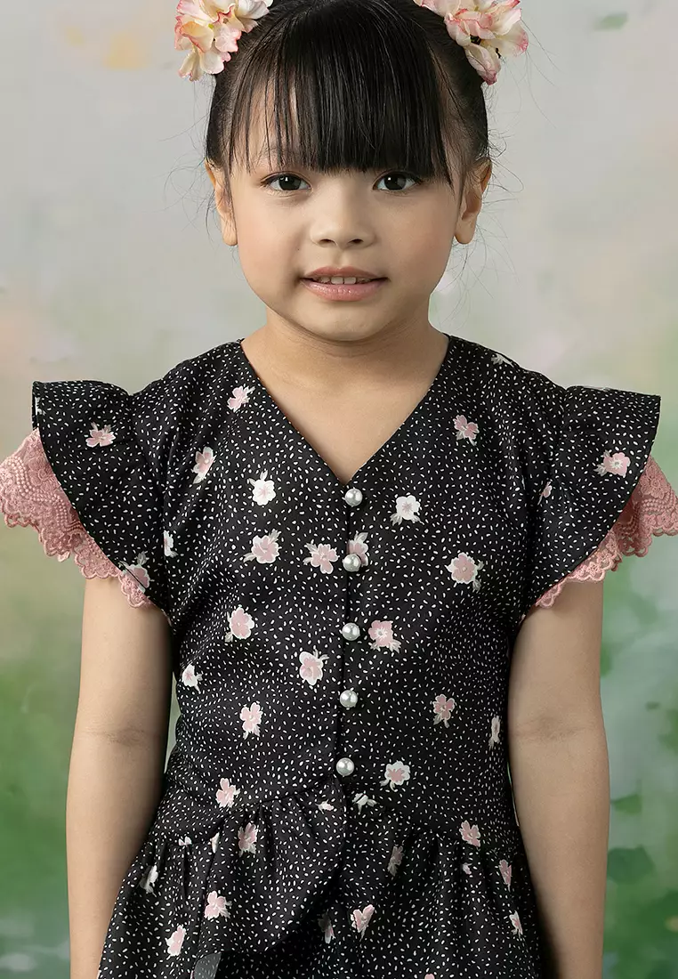 Hasna Top with Skirt Set