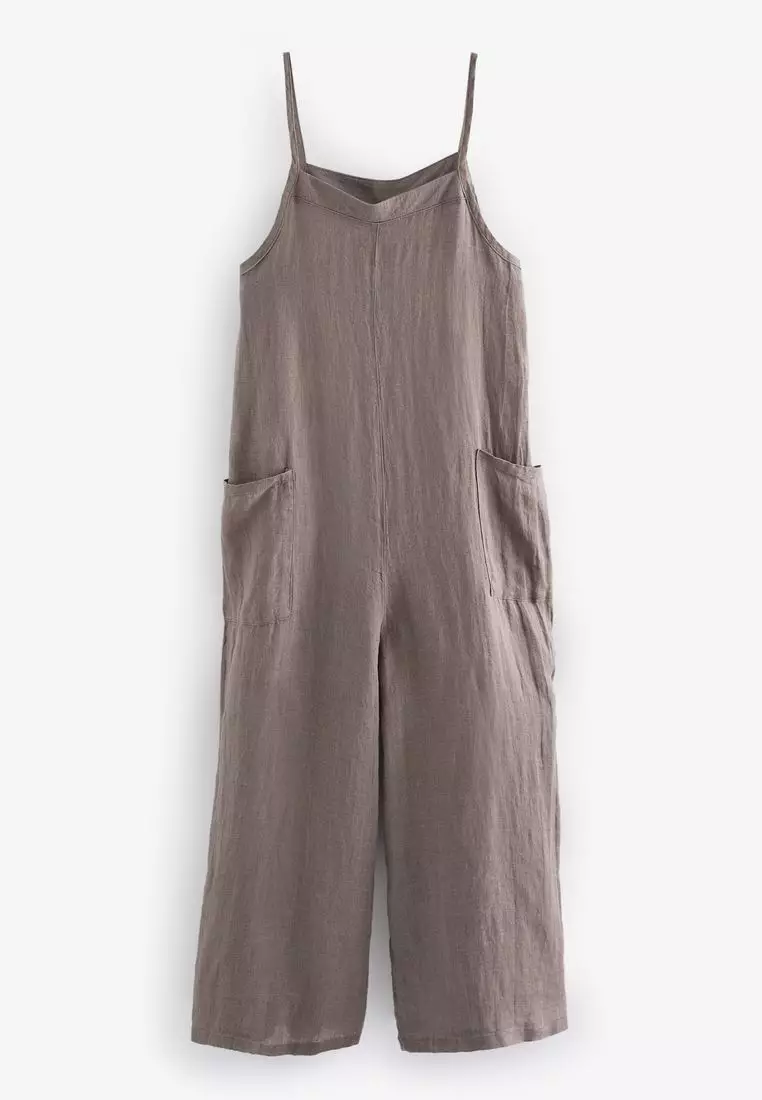Premium 100% Linen Romper Jumpsuit