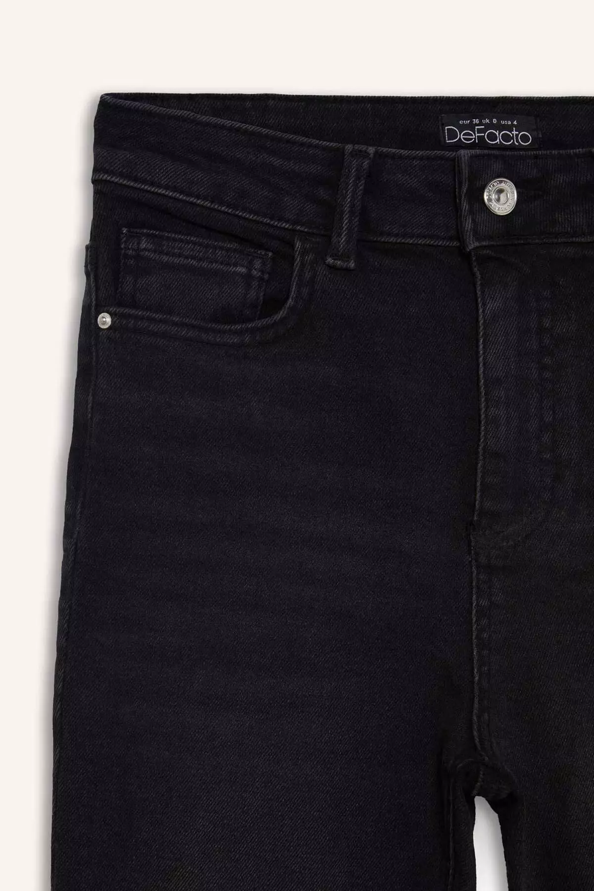 Skinny Fit High Waist Straight Leg Long Jean Snow Washed Pants D6601Ax25Sp