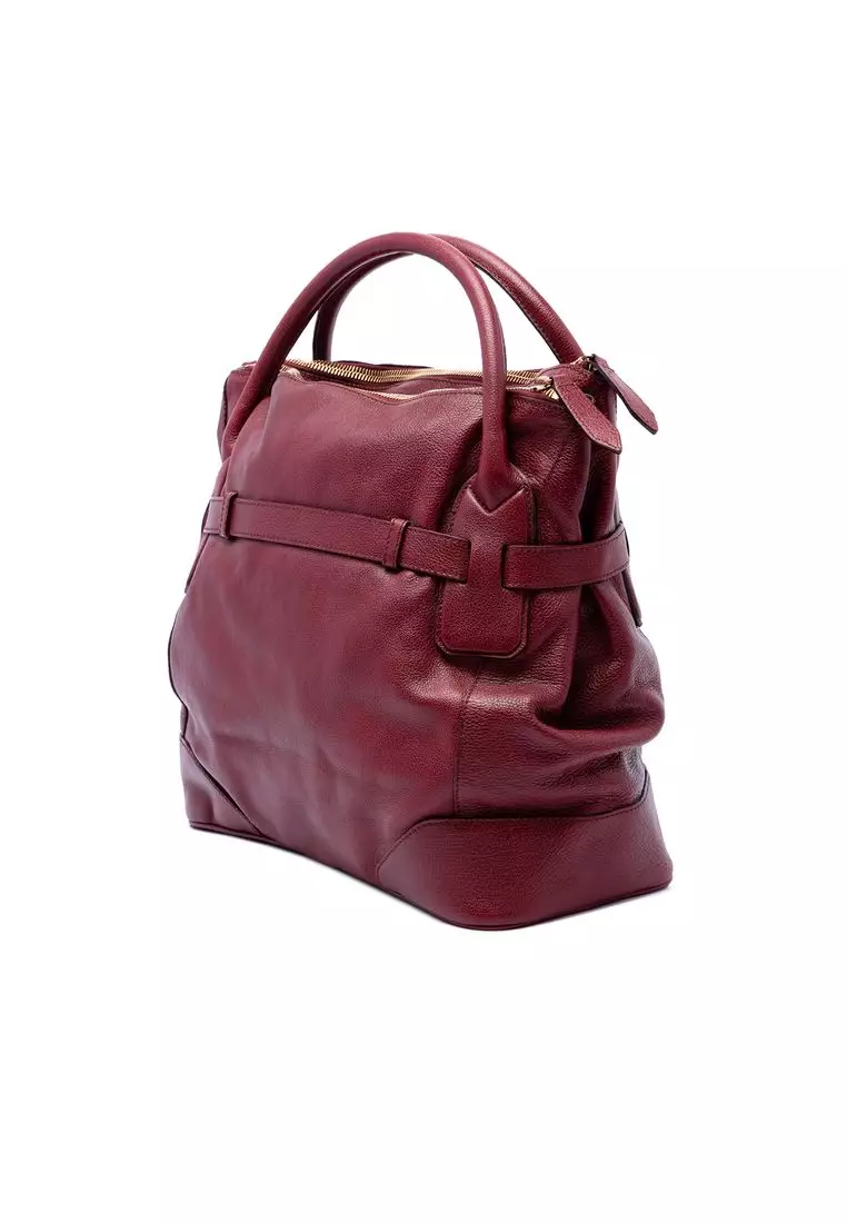 Pre-Loved Burberry Leather Bartow Satchel