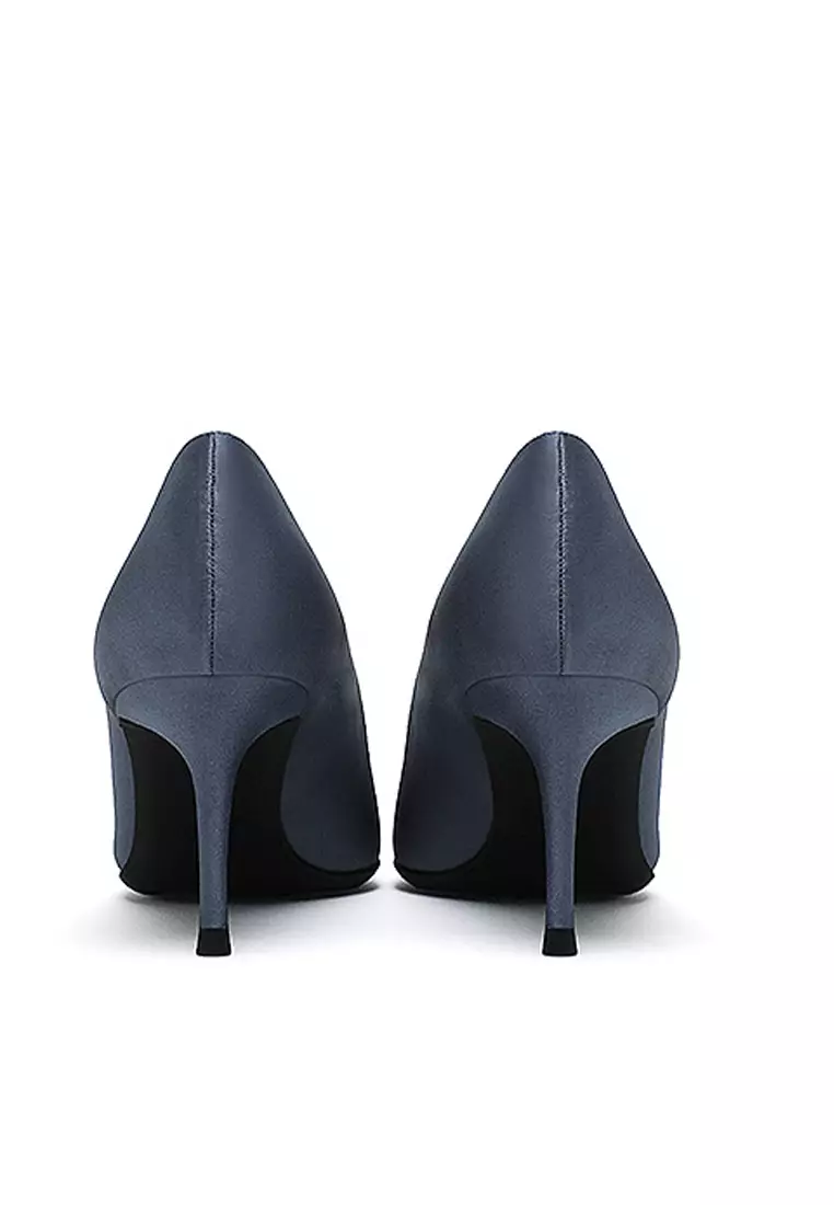 6CM Silk Fabrics Pointed High Heel Shoes HZL163