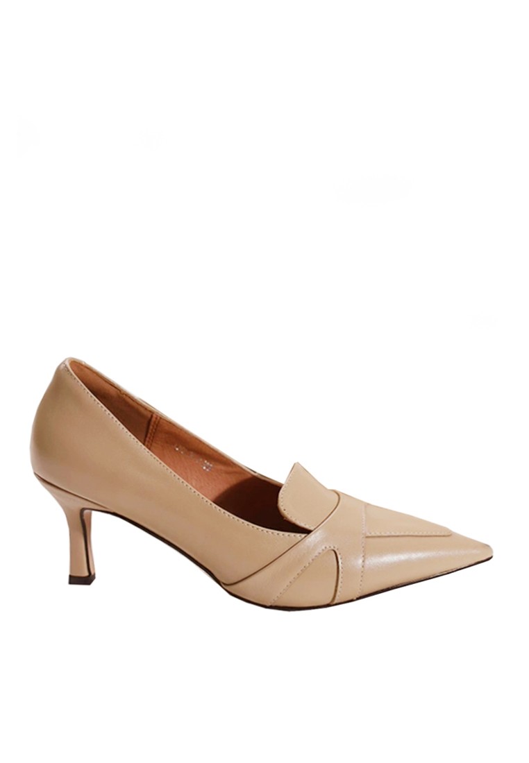 VANSA Fashion Pointed Toe Leather High-Heels VSW-H0620392