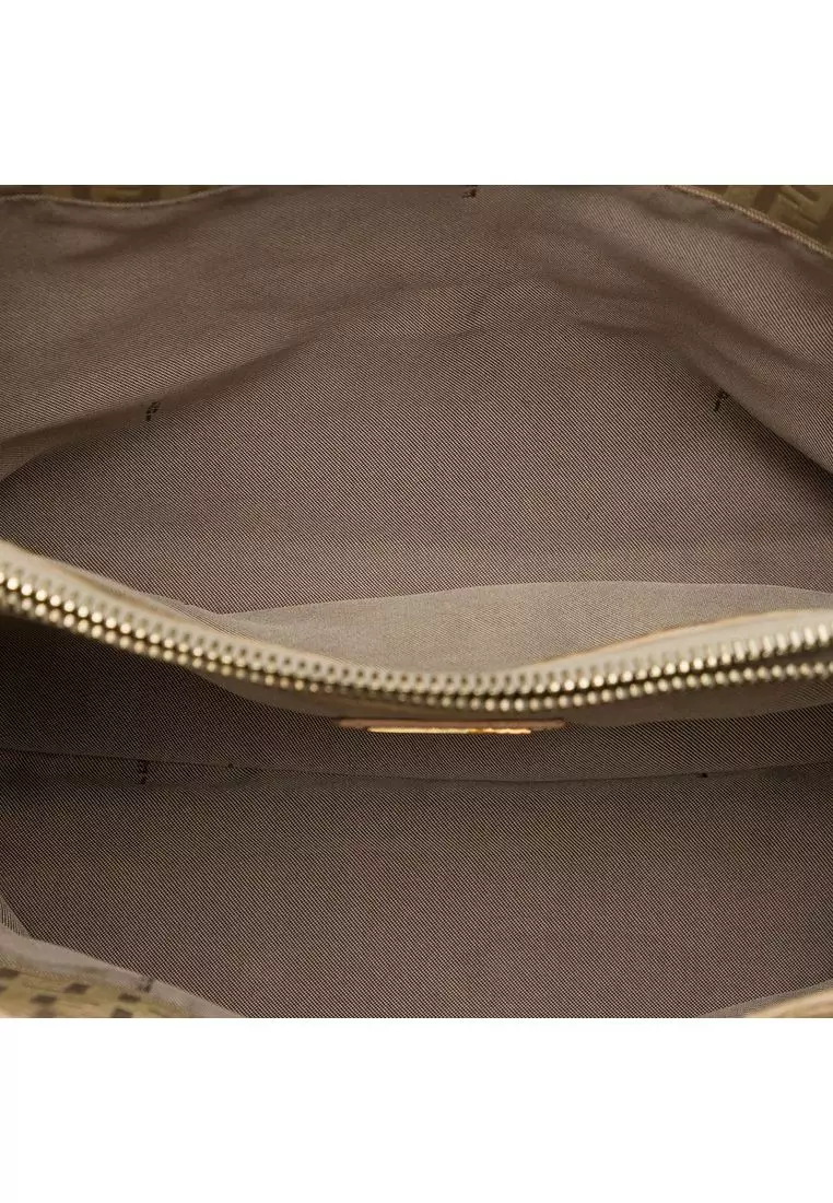Pre-Loved Fendi Zucchino Canvas Shopping Tote