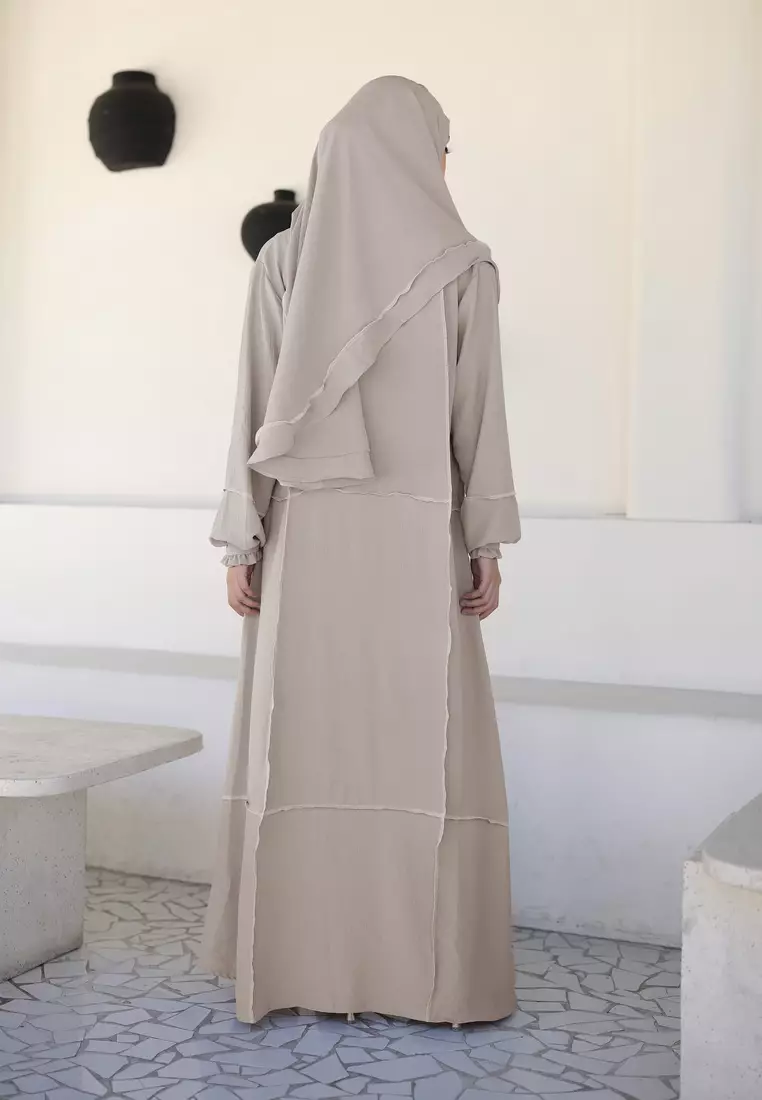 Zelena - Assyami Abaya | Gamis Abaya Umrah Hajj - Grey Stone