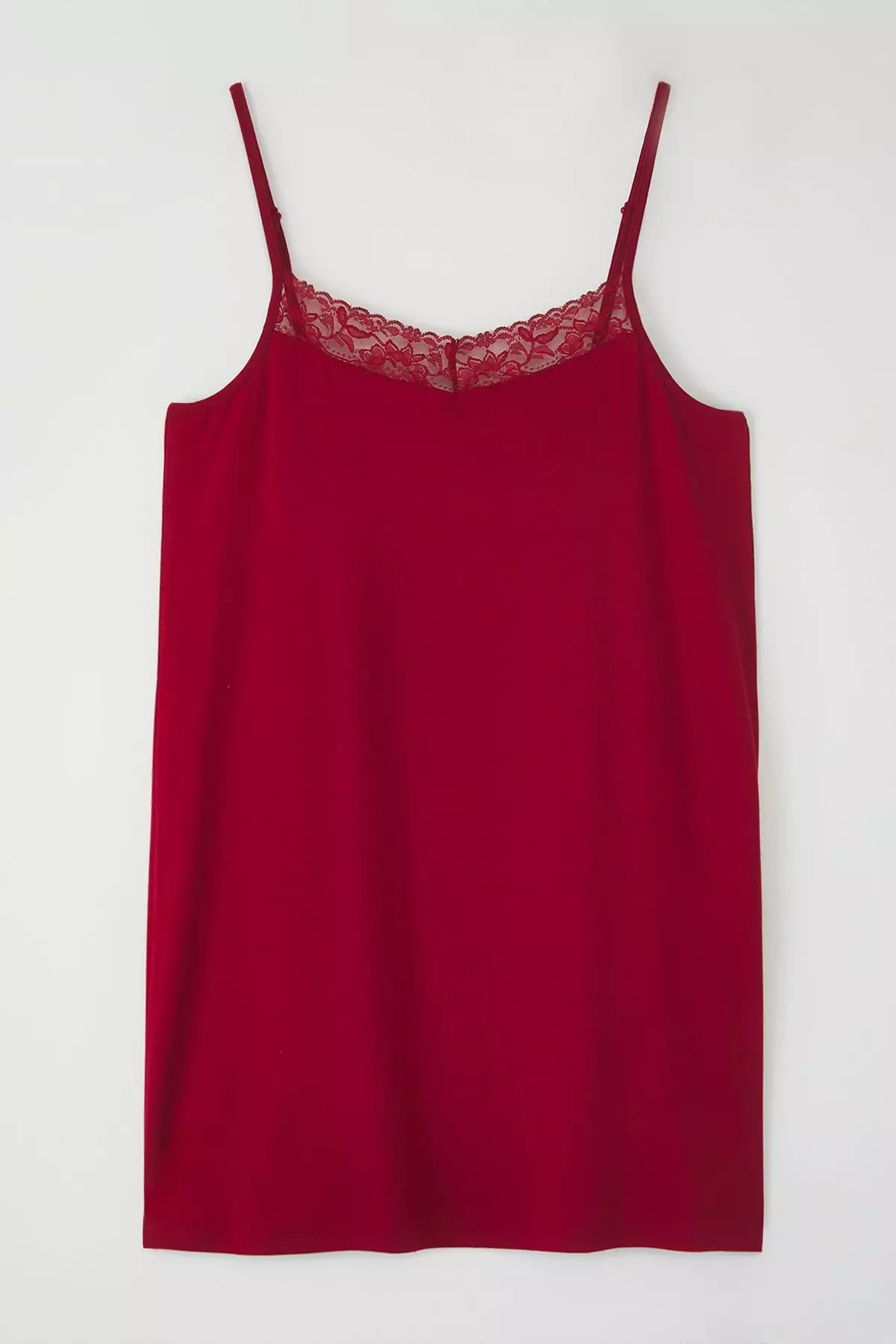 V Neck Lace Knitted Mini Nightgown