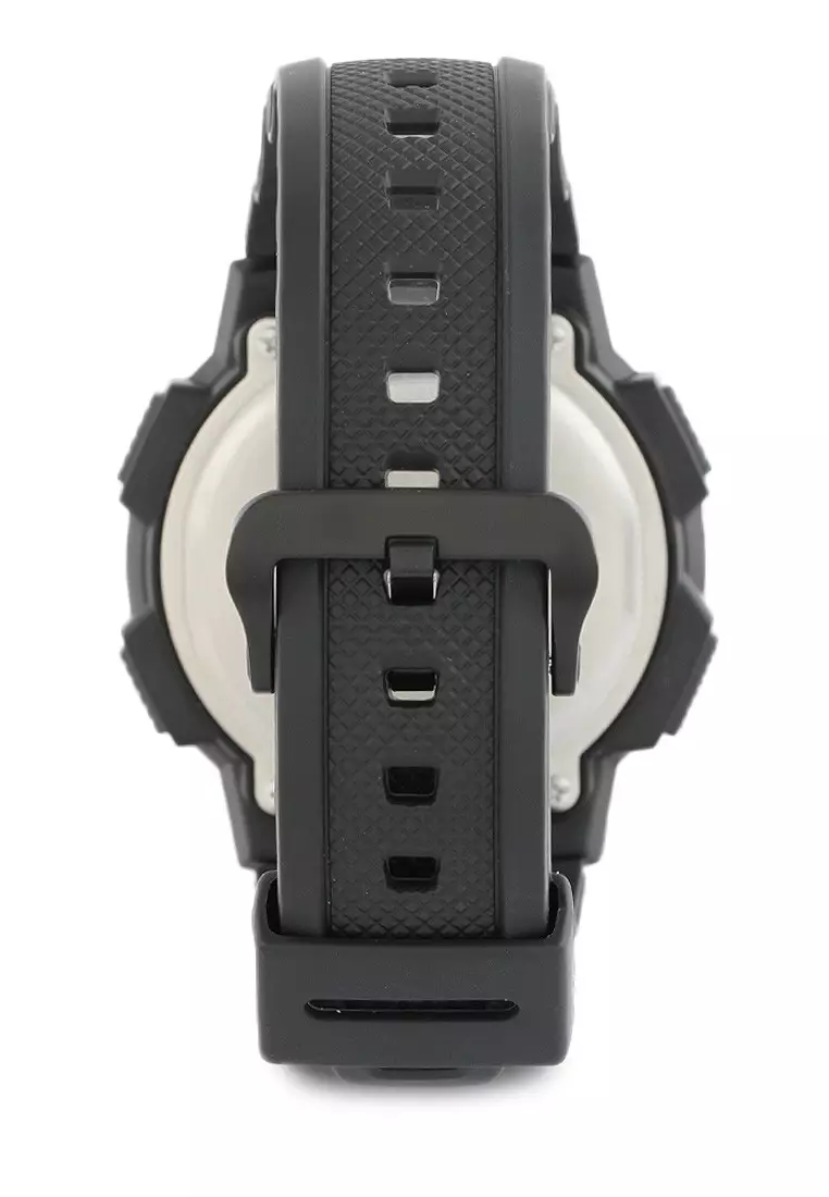 Casio Jam Tangan Pria - Black Silver - Resin - AE-1100W-1A