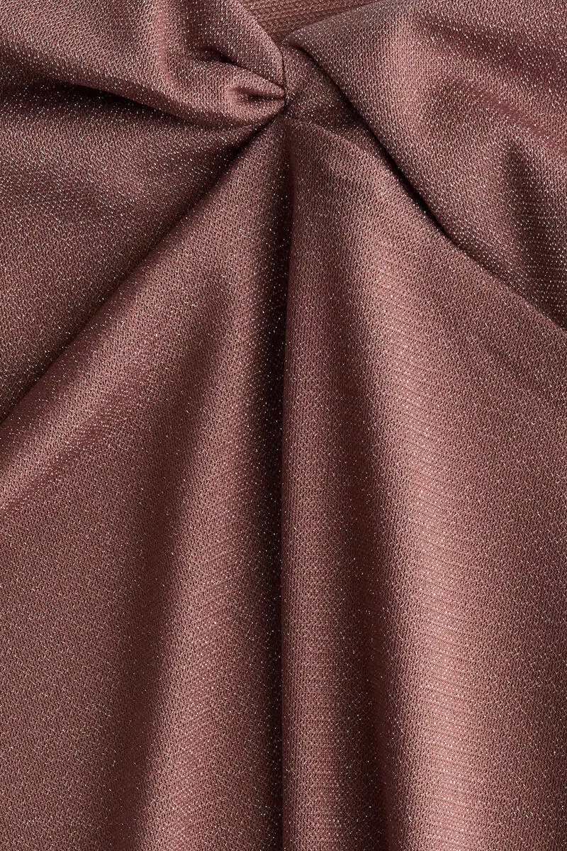 Glittery twist-detail top