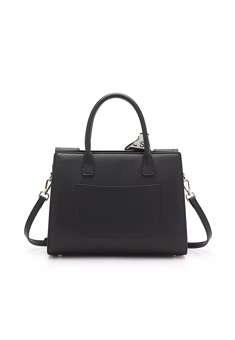 Women's Top Handle Bag / Sling Bag / Crossbody Bag - Black