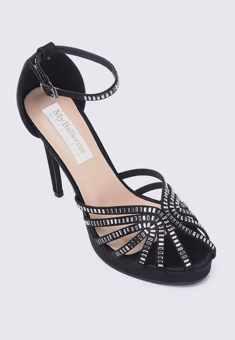 Dulce Comfy Heels In Black