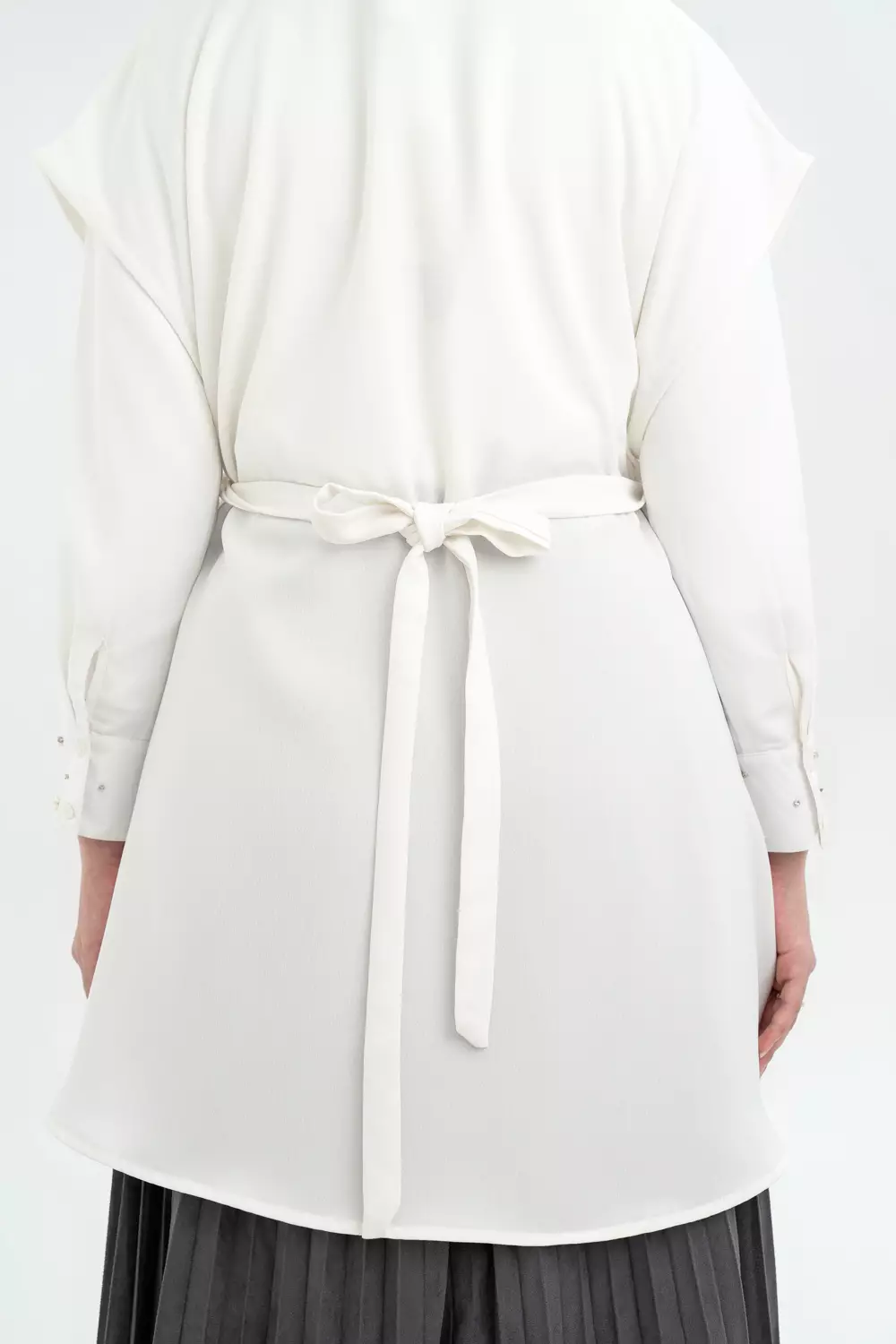 Klamby - Shara Outer Vest White Pearl