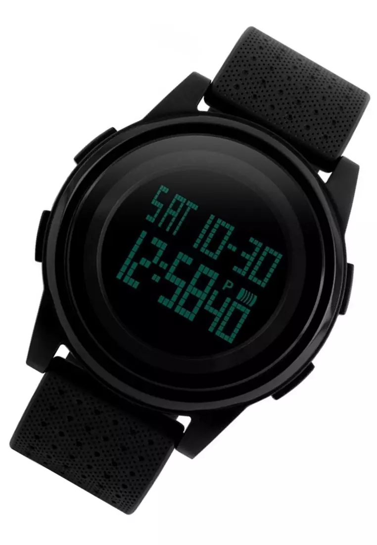 Jam Tangan Digital Pria Sporty Stopwatch Waterproof Silicon Strap DD44 ORIGINAL