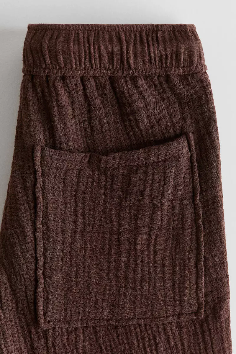 Muslin drawstring trousers