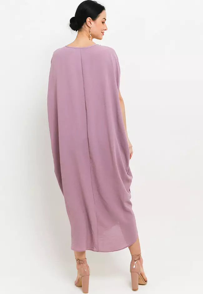 Rainbow Crystal Chain Ruched Kaftan