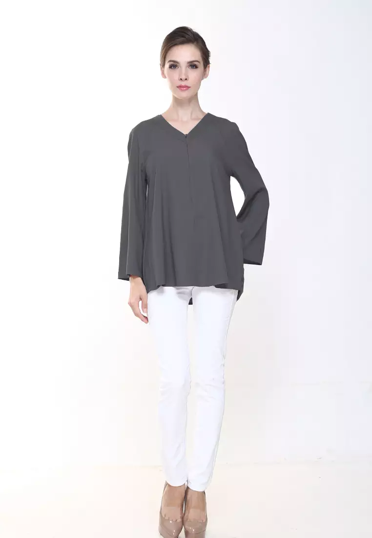 Vivi Top in Dark Grey