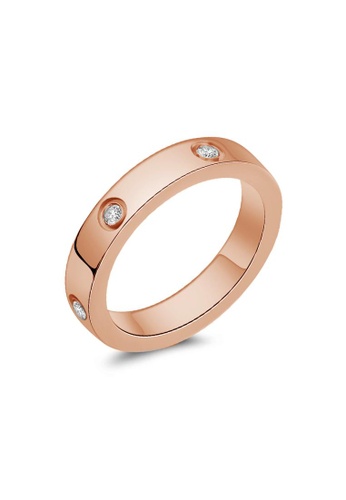 Her Jewellery gold Freya Ring (Rose Gold) - Made with Premium Japan Imported Titanium with 18K Gold plated EF423ACDA277E9GS_1