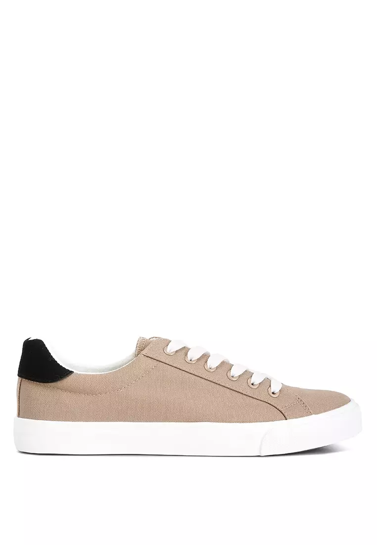 Discount on London Rag  shoes - SKU: Men's Color Block Casual Canvas Sneakers in Khaki