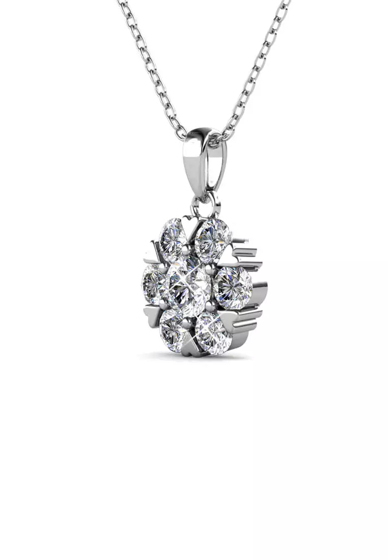 Romance Pendant WG - Kalung Crystal by Her Jewellery