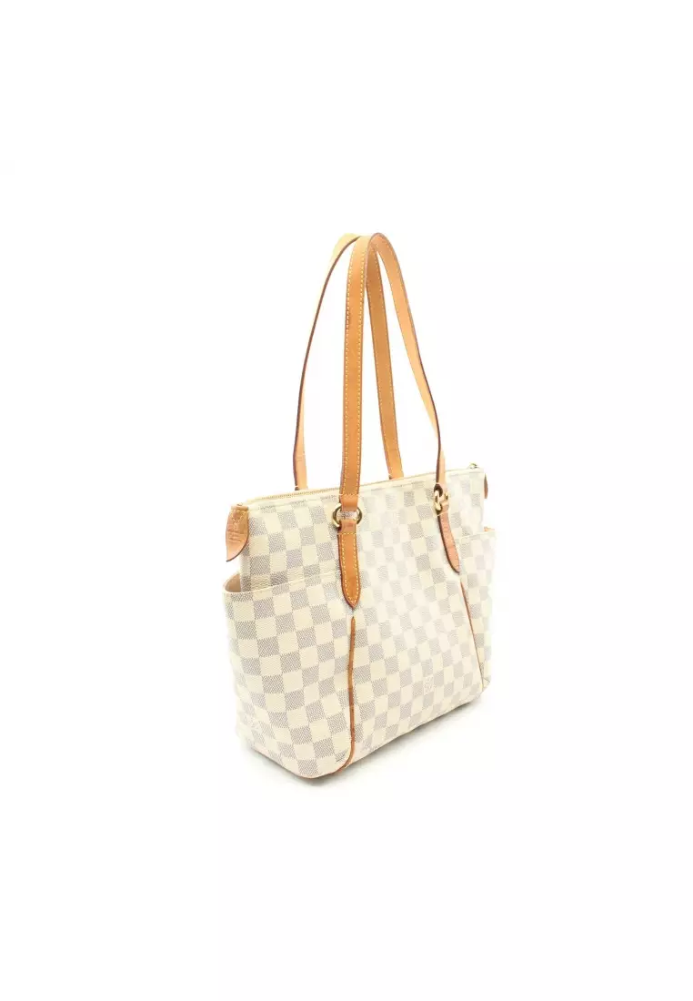 Buy Louis Vuitton Pre-loved LOUIS VUITTON Totally PM Damier Azur Shoulder  bag tote bag PVC leather white 2023 Online