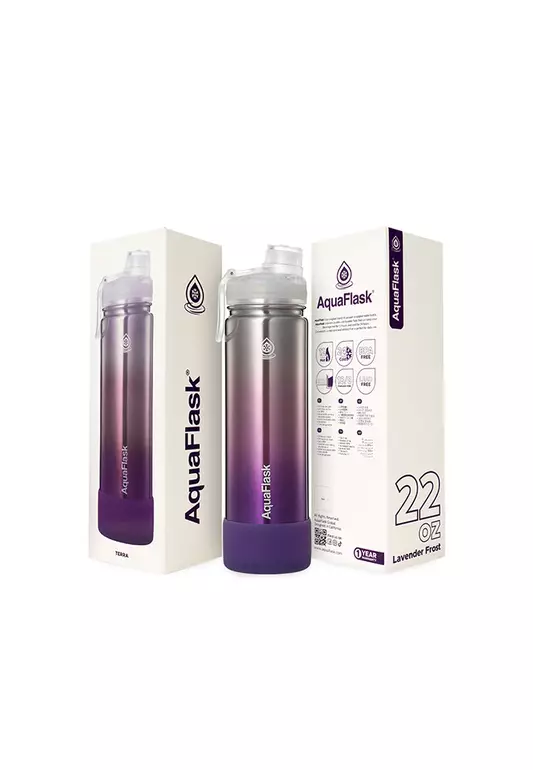 22oz Lavender Frost Terra Vacuum Insulated Stainless Steel Drinking Water Bottle