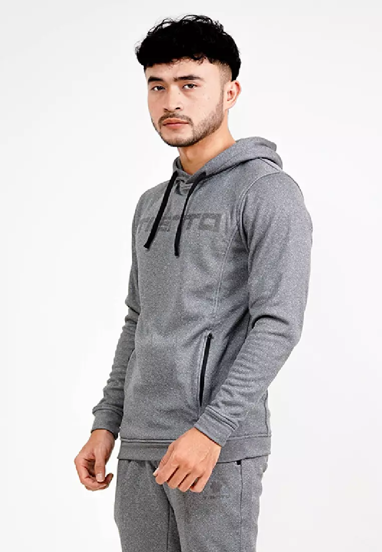 Tiento Sweater Hoodie Sporty Fleece Graphical Sweat Shirt Olahraga Kasual Pria