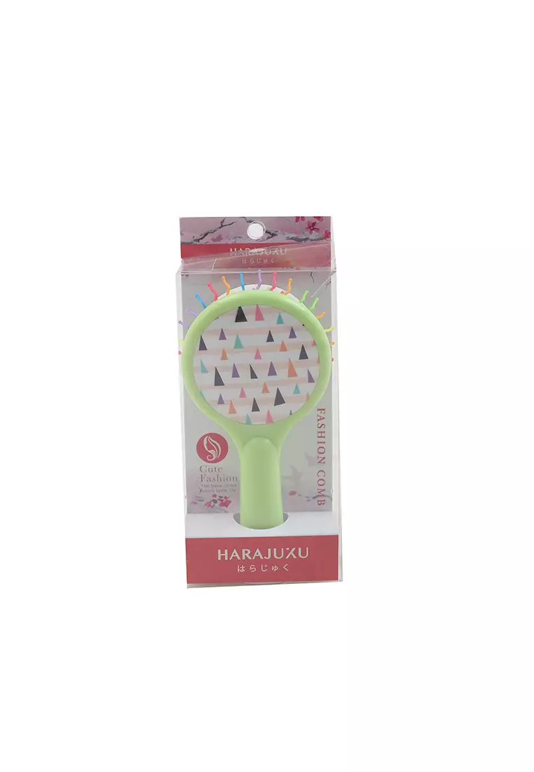 L.Blend Rainbow Hair Comb Geometric Pattern Type Q Green