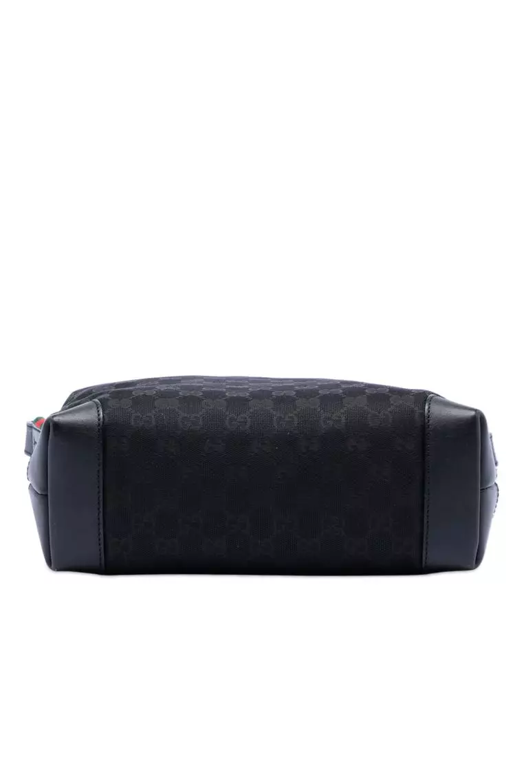 Pre-Loved Gucci Gg Canvas Web Crossbody