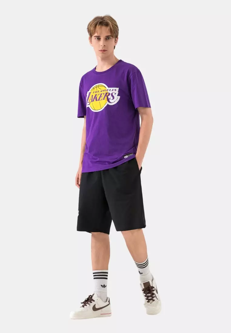 Primary Logo Team Los Angeles Lakers Regular Fit Mens T-Shirt
