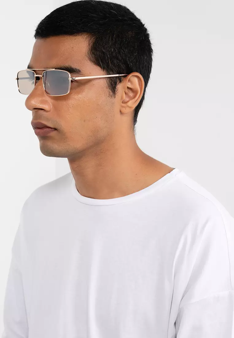 Buy ALDO Acerakoth Rectangular Aviator Sunglasses Online ZALORA