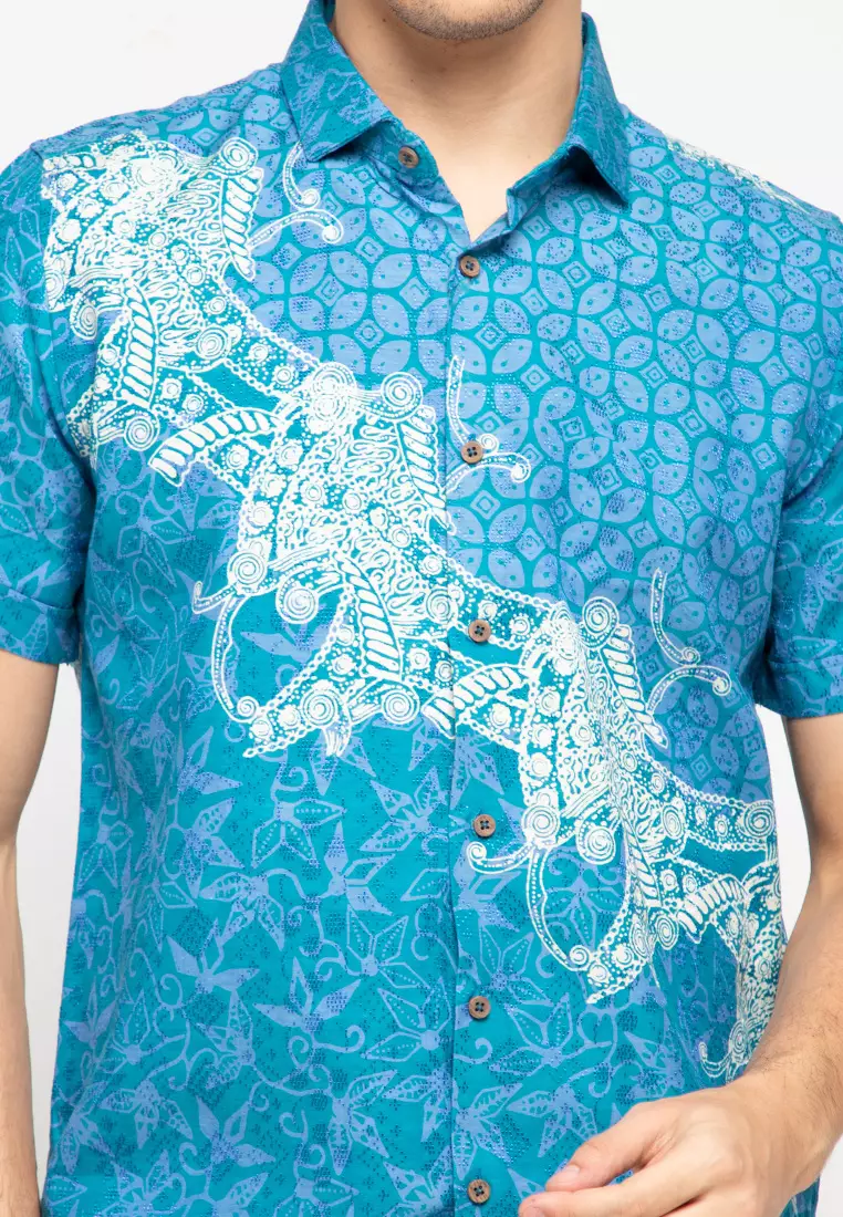 GITARJA-HANDMADE-BLUE Batik