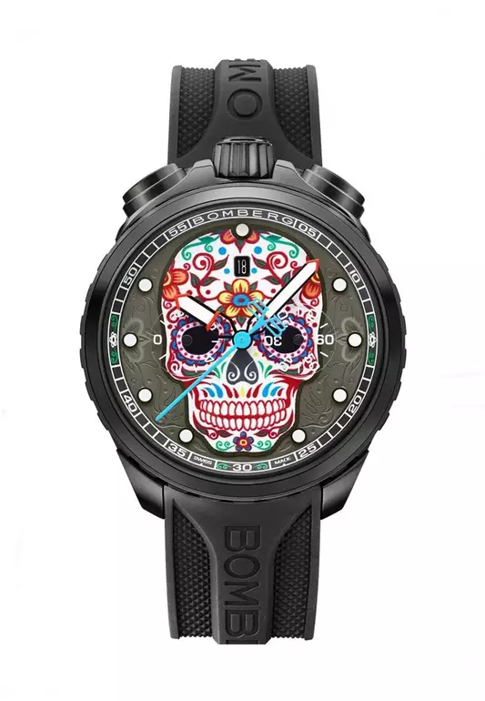 BOLT-68 SUGAR SKULL QUARTZ 45mm MEN WATCH (BS45CHPBA.060-2.11)