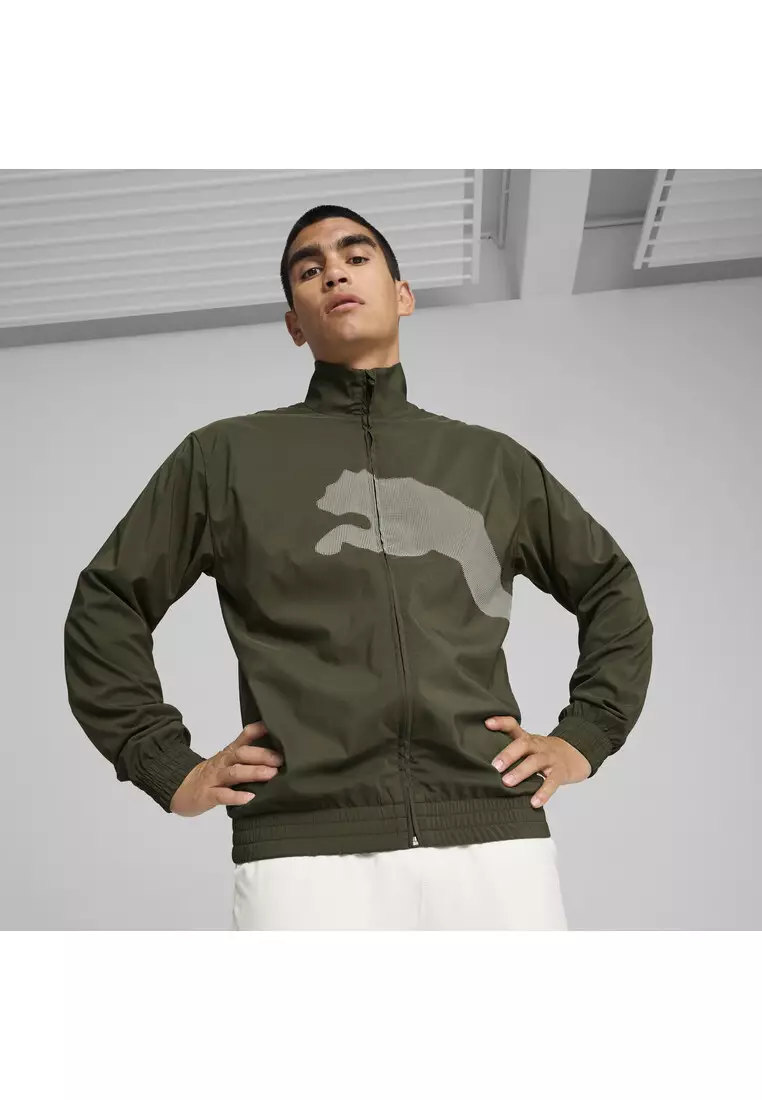 TRAIN BIG CAT 男子梭織運動外套