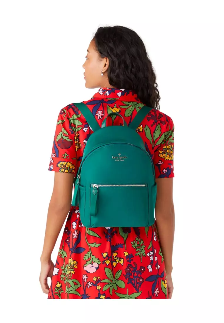 Buy Kate Spade Kate Spade Chelsea Medium Backpack Nylon In Deep Jade ...