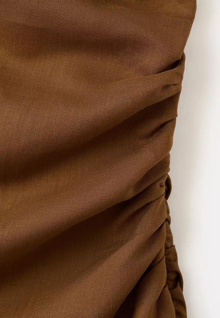 Asymmetrical Dress With Side Slit