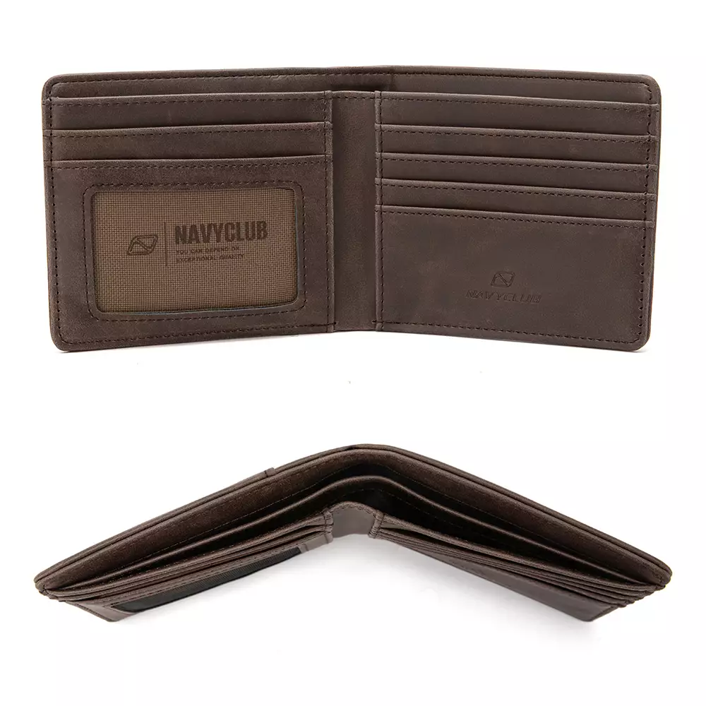 Navy Club Aveza Dompet Pria Kasual PU- Dompet Lipat Free Box Exclusive